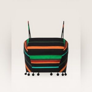 FARM RIO striped crop top